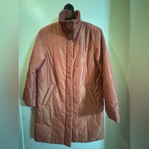 HUCKE Woman Rust orange Quilted Jacket